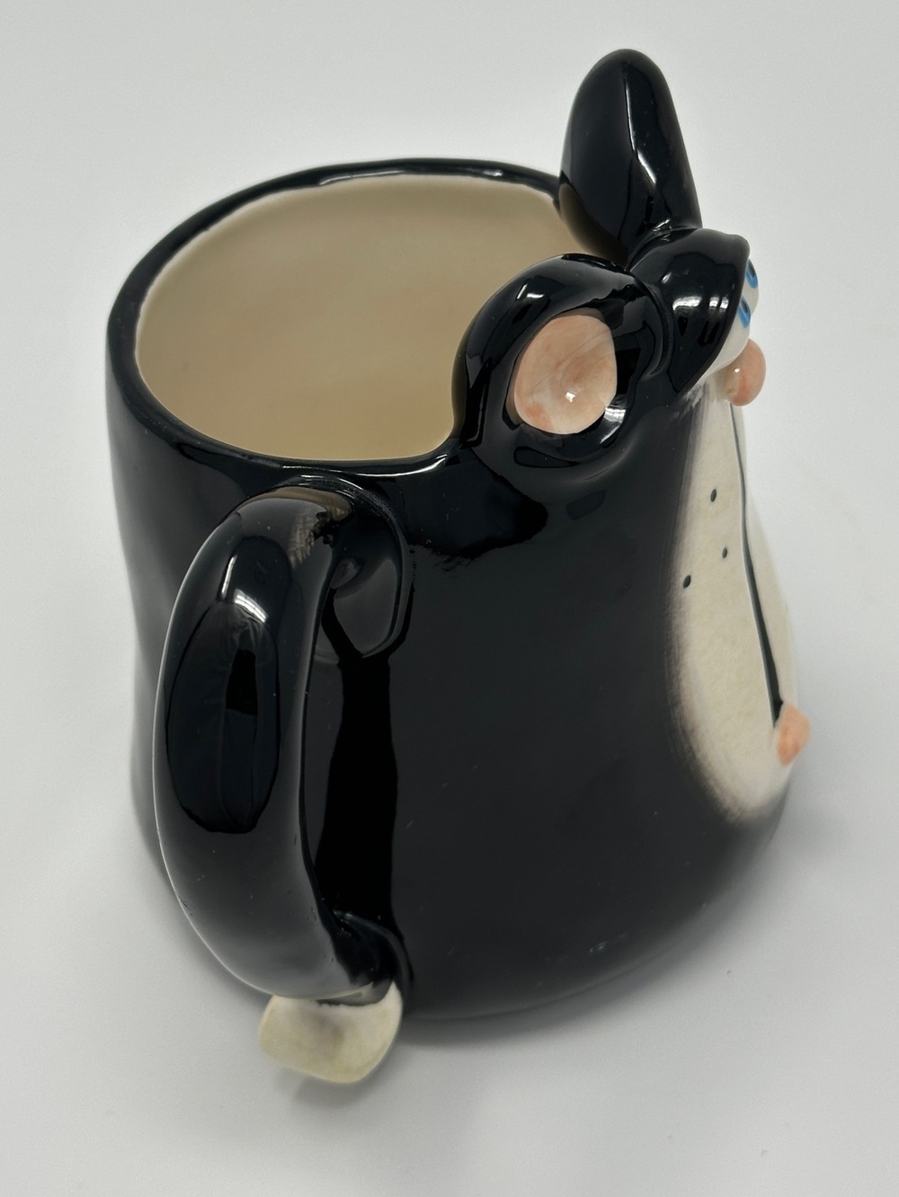 Vintage Cat-Shaped Ceramic black cat Mug - Picture 4 of 8